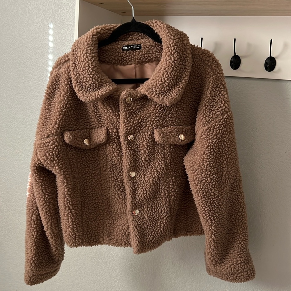 Cute winter coat from SHEIN with gold buttons.  Only worn a few times.